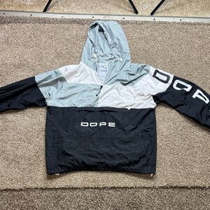 DOPE Monochrome Windbreaker Jacket. NWOT.